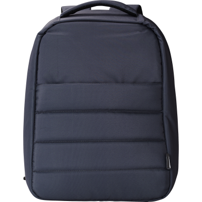 Picture of RPET ANTI-THEFT LAPTOP BACKPACK RUCKSACK in Blue.