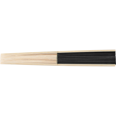 Picture of BAMBOO FAN in Black.