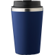 Picture of STAINLESS STEEL METAL DOUBLE WALLED TRAVEL MUG (350ML) in Blue