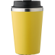 Picture of STAINLESS STEEL METAL DOUBLE WALLED TRAVEL MUG (350ML) in Yellow