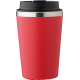 Picture of STAINLESS STEEL METAL DOUBLE WALLED TRAVEL MUG (350ML) in Red