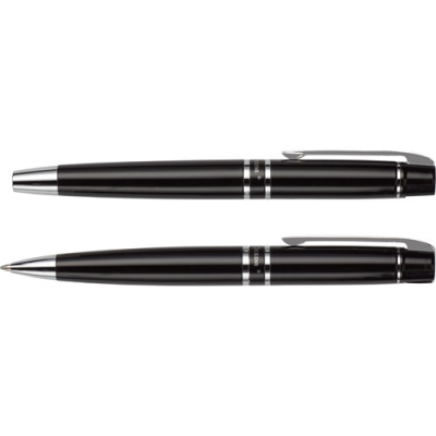 Picture of CHARLES DICKENS® BALL PEN AND ROLLERBALL PEN in Black.