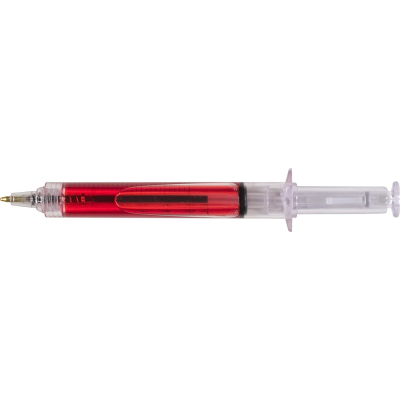 Picture of THE KIRBY - SYRINGE BALL PEN in Red.