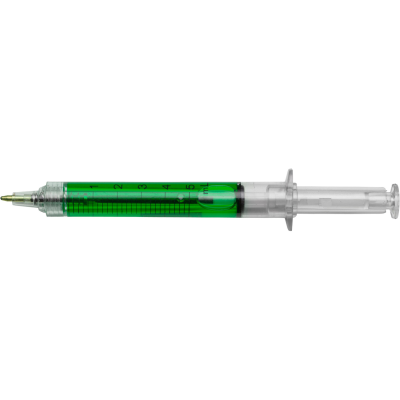 Picture of THE KIRBY - SYRINGE BALL PEN in Light Green