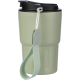 Picture of STAINLESS STEEL METAL DOUBLE WALLED TRAVEL MUG (320ML) in Pale Green