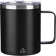 Picture of RECYCLED DOUBLE WALLED TRAVEL MUG (300 ML) in Black