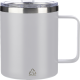 Picture of RECYCLED DOUBLE WALLED TRAVEL MUG (300 ML) in White