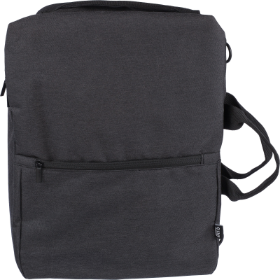 Picture of RPET POLYESTER BACKPACK RUCKSACK in Black