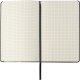 Picture of PU NOTE BOOK (A5) with Grid Square Pages in Black