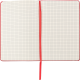 Picture of PU NOTE BOOK (A5) with Grid Square Pages in Red