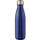 Picture of RECYCLED STAINLESS STEEL METAL SINGLE WALLED BOTTLE (650ML) in Blue