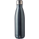 Picture of RECYCLED STAINLESS STEEL METAL SINGLE WALLED BOTTLE (650ML) in Gunmetal Grey