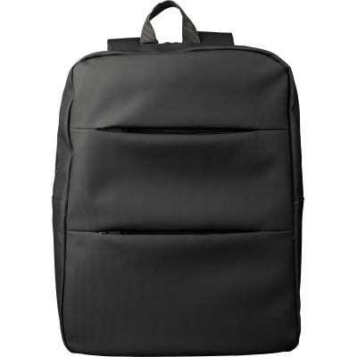 Picture of WATER REPELLENT LAPTOP BACKPACK RUCKSACK in Black