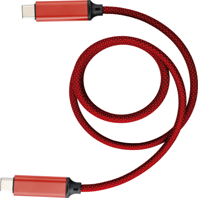Picture of NYLON CHARGER CABLE in Red