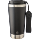 Picture of RECYCLED STEEL DOUBLE WALLED TRAVEL MUG (500ML) in Black