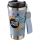 Picture of RECYCLED STEEL DOUBLE WALLED TRAVEL MUG (500ML) in Pastel Blue