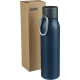 Picture of RECYCLED STAINLESS STEEL METAL DOUBLE WALLED BOTTLE (600 ML) in Blue