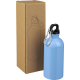 Picture of RECYCLED SINGLE WALLED BOTTLE (400 ML) in Light Blue