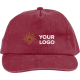 COTTON CAP (EMBROIDERED) in Burgundy image 2