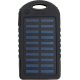 Picture of RUBBER SOLAR POWER BANK (4000 MAH) in Black