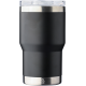 Picture of RECYCLED DOUBLE WALLED TRAVEL MUG with Ceramic Pottery Interior (350Ml) in Black