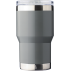 Picture of RECYCLED DOUBLE WALLED TRAVEL MUG with Ceramic Pottery Interior (350Ml) in Grey