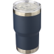 Picture of RECYCLED STAINLESS STEEL METAL DOUBLE WALLED TRAVEL MUG (350ML) in Blue