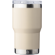 Picture of RECYCLED DOUBLE WALLED TRAVEL MUG with Ceramic Pottery Interior (350Ml) in Beige