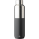 Picture of RECYCLED STAINLESS STEEL METAL DOUBLE WALLED BOTTLE (600ML) in Black