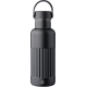 Picture of RECYCLED STAINLESS STEEL METAL DOUBLE WALLED DRINK BOTTLE (500ML) in Black
