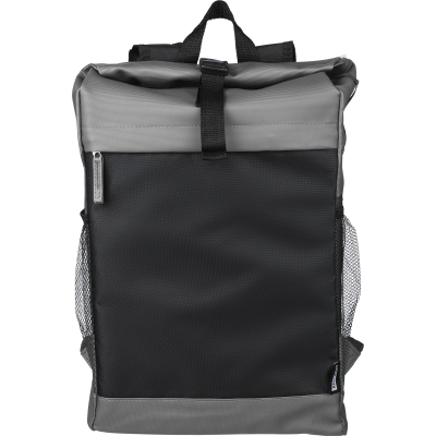 Picture of RPET POLYESTER ROLL-TOP BACKPACK RUCKSACK