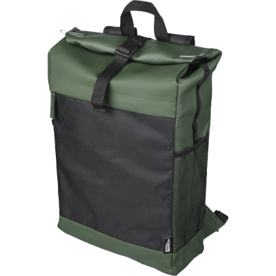 Picture of RPET POLYESTER ROLL-TOP BACKPACK RUCKSACK