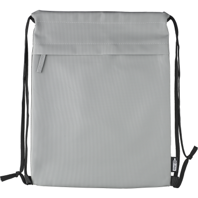 Picture of RPET POLYESTER DRAWSTRING BACKPACK RUCKSACK in Grey