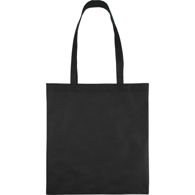 Picture of RECYCLED NON-WOVEN TOTE BAG in Black