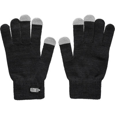 Picture of RPET TOUCH SCREEN GLOVES in Black