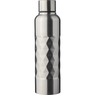 Picture of RECYCLED STAINLESS STEEL METAL SINGLE-WALLED DRINK BOTTLE (800 ML) in Silver