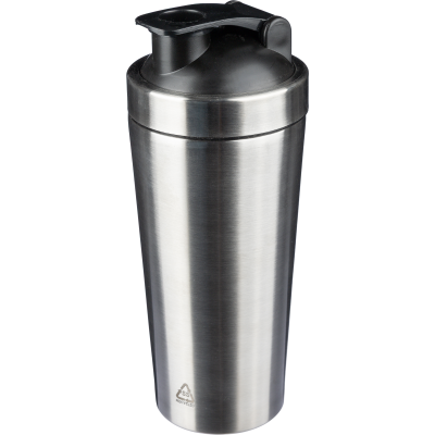 Picture of RECYCLED STAINLESS STEEL METAL SINGLE-WALLED DRINK BOTTLE (750 ML) in Silver