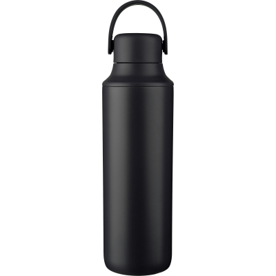 Picture of STAINLESS STEEL METAL DOUBLE WALLED BOTTLE (500ML) in Black