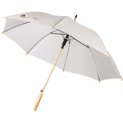 Picture of RPET AUTOMATIC GOLF UMBRELLA in Beige