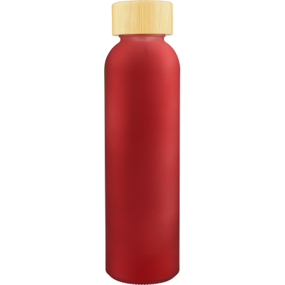 Picture of GLASS DRINK BOTTLE (500ML) in Red