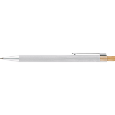 Picture of RECYCLED ALUMINIUM METAL BALL PEN in White