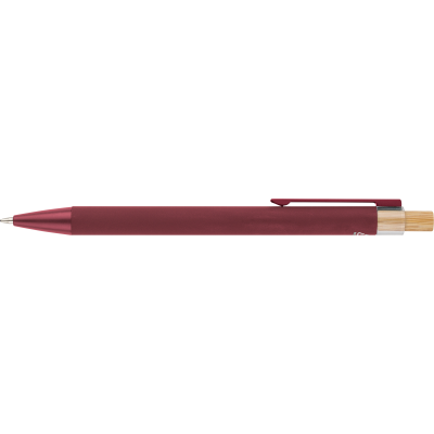 Picture of RECYCLED ALUMINIUM METAL BALL PEN in Burgundy