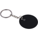Picture of RECYCLED STAINLESS STEEL METAL KEYRING in Black