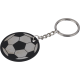 Picture of RECYCLED STAINLESS STEEL METAL FOOTBALL KEYRING in Black