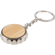 Picture of ZINC ALLOY KEYRING CHAIN AND OPENER in Brown