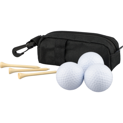 Picture of RPET GOLF SET in Black