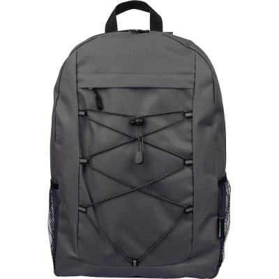 Picture of RPET POLYESTER BACKPACK RUCKSACK in Grey