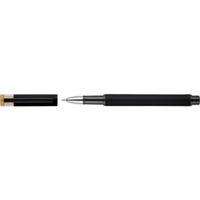 Picture of RECYCLED ALUMINIUM METAL PEN SET in Black