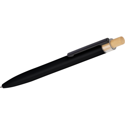Picture of RECYCLED ALUMINIUM METAL LACQUERED BALL PEN in Black