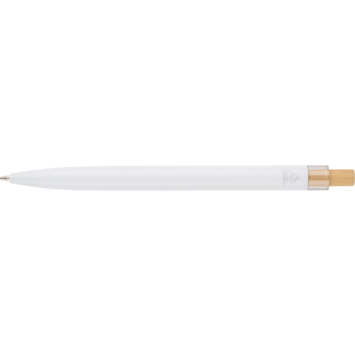 Picture of RECYCLED ALUMINIUM METAL LACQUERED BALL PEN in White